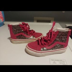 Size 11 children girls cheetah vans